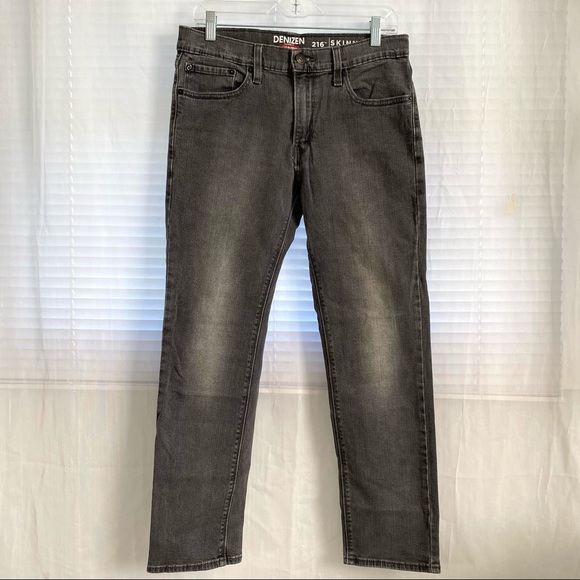 Denizen Levi 216 Charcoal Gray Skinny Jeans - Picture 1 of 10